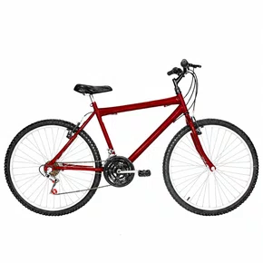 Bicicleta 26 Masculina Vermelha Urbana Aro Alumínio 18 Marchas