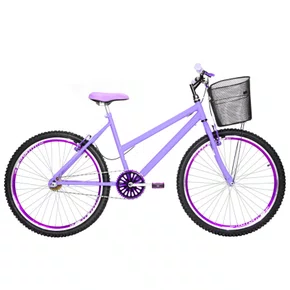 Bicicleta 26 Feminina Lilas Urbana Aro Aero Violeta