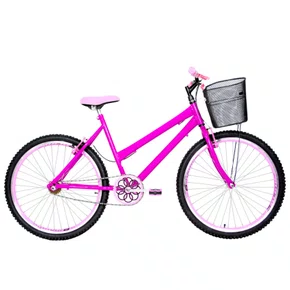 Bicicleta 26 Feminina Pink Urbana Aro Aero Rosa