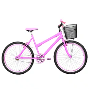 Bicicleta 26 Feminina Rosa Urbana Aro Aero Rosa