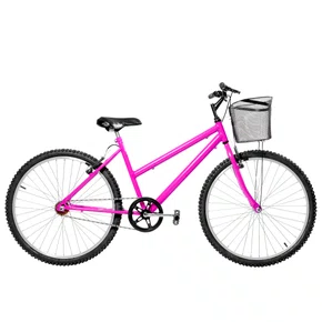 Bicicleta 26 Pink Urbana Aro Alumínio