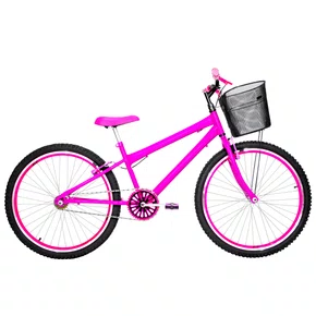 Bicicleta 26 Pink Urbana Rebaixada Aro Aero Pink