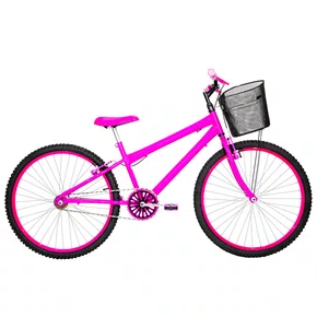 Bicicleta 26 Pink Urbana Rebaixada Aro Aluminio Pink