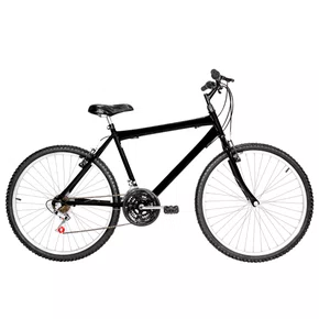 Bicicleta 26 Preta Urbana Aro Alumínio 18 Marchas