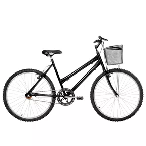 Bicicleta 26 Preta Urbana Aro  Alumínio