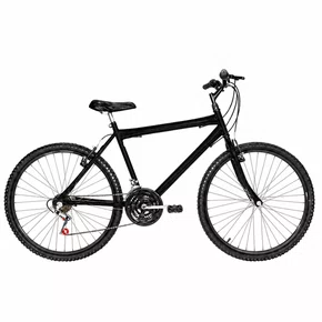 Bicicleta 26 Preta Urbana Aro Alumínio Preto 18 Marchas