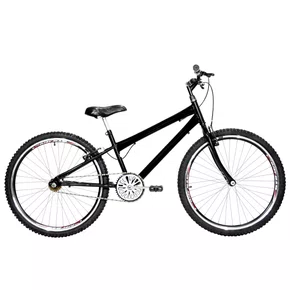 Bicicleta 26 Preta Urbana Rebaixada Aro Aero Preto