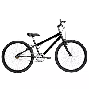 Bicicleta 26 Preta Urbana Rebaixada Aro Aluminio Preto