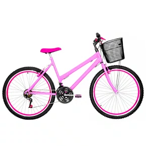 Bicicleta 26 Rosa Urbana Aro Aero Pink 18 Marchas