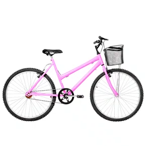 Bicicleta 26 Rosa Urbana Aro Alumínio