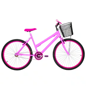 Bicicleta 26 Rosa Urbana Aro Alumínio Pink