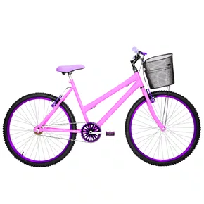 Bicicleta 26 Rosa Urbana Aro Alumínio Violeta