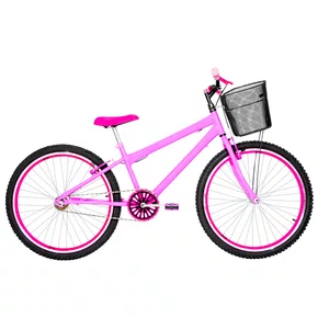 Bicicleta 26 Rosa Urbana Rebaixada Aro Aero Pink