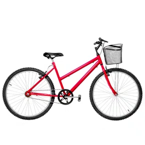 Bicicleta 26 Vermelha Urbana Aro Alumínio