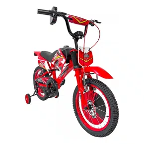 Bicicleta Aro 16" Moto Cross Vermelha