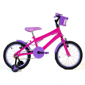 Bicicleta 16 Feminina Pink Infantil Aro Alumínio Lilás