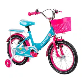 Bicicleta Love Aro 16 Tiffany e Pink com Rodinhas