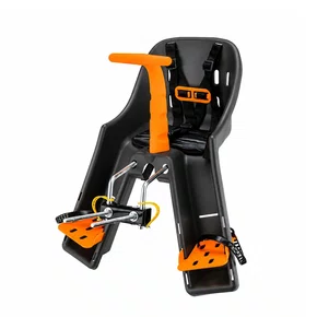 Cadeirinha Dianteira Infantil Bicicleta Kalf Até 15Kg Grafite Laranja