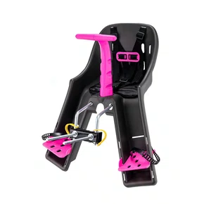 Cadeirinha Dianteira Infantil Bicicleta Kalf Até 15Kg Grafite Pink