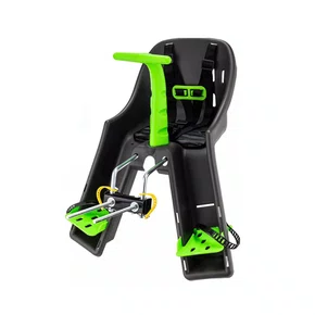 Cadeirinha Dianteira Infantil Bicicleta Kalf Até 15Kg Grafite Verde