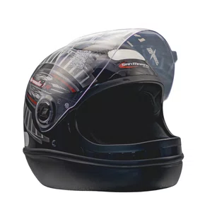 Capacete Fechado Fórmula 1 R Grafic Preto Fosco Tam.56