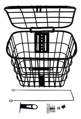Cesta Para Bicicleta 26 Reforçada Grande Com Tampa