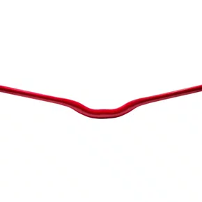 Guidão Voador 31.8x680mm Rise 60mm Aço Bike Grau Vermelho Brilhante