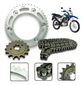Kit Relação Bros 160 XRE 190 2015-2024 Coroa 48 Pinhão 16 428