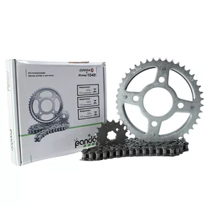 Kit Relação Transmissão Pandão Honda CG 150 Titan/Fan/Start (2004-2015) - Aço 1045