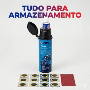 Kit Remendo Bike Pneu Camara De Ar +10 Reparos Estrela Vipal