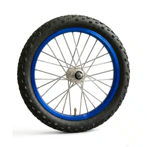 Kit Roda Traseira A16 Colorida Azul Pneu+Câmara