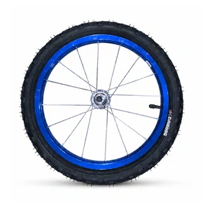 Kit Roda Traseira A16 Colorida Azul Pneu+Câmara