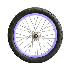 Kit Roda Traseira A16 Colorida Lilas Pneu+Câmara