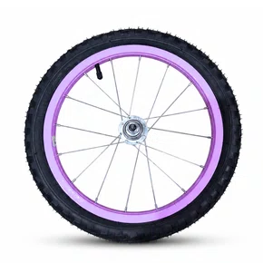 Kit Roda Traseira A16 Colorida Lilas Pneu+Câmara