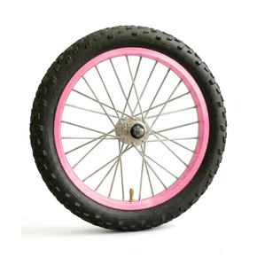 Kit Roda Traseira A16 Colorida Rosa BB Pneu+Câmara