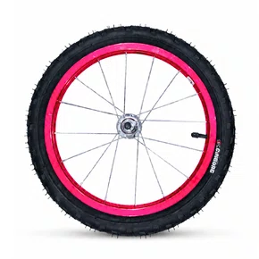 Kit Roda Traseira A16 Colorida Rosa Neon Pneu+Câmara