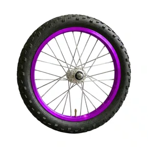 Kit Roda Traseira A16 Colorida Violeta Pneu+Câmara