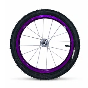 Kit Roda Traseira A16 Colorida Violeta Pneu+Câmara