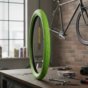 Pneu Paco Flame Verde Aro 26 Balão Grau Freeride MTB