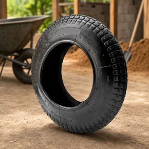Pneu Carrinho de Mão 3.25x8 Carriola Com Arame Reforçado