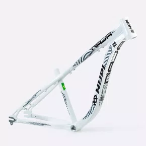 QUADRO A26 MTB ALUM HUPI NAJA V10 BRANCO COM CAIXA DIREÇÃO