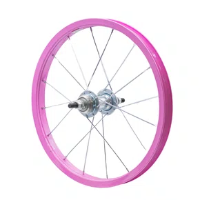 Roda Traseira Aro 16 De Aluminio Rosa Bebê Para Bicicleta Infantil