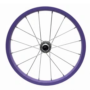 Roda Dianteira Aro 16 De Alumínio Lilás Para Bicicleta Infantil