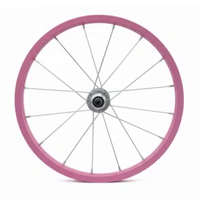 Roda Dianteira Aro 16 De Alumínio Rosa Bebê Para Bicicleta Infantil