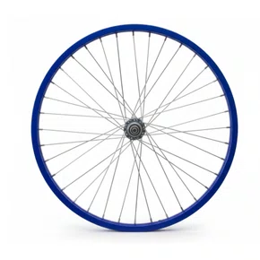 Roda Dianteira Aro 20 De Aluminio Azul Cubo Esferado