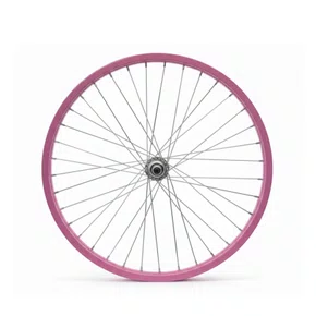 Roda Dianteira Aro 20 De Aluminio Rosa Bb Cubo Esferado