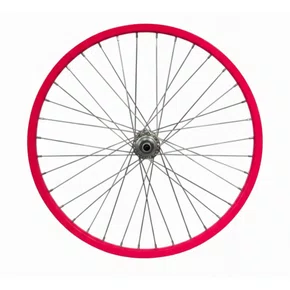 Roda Dianteira Aro 20 De Aluminio Rosa Neon Cubo Esferado