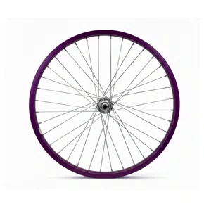 Roda Dianteira Aro 20 De Aluminio Violeta Cubo Esferado