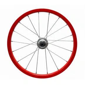 Roda Traseira Aro 16 De Aluminio Laranja Neon Para Bicicleta Infantil