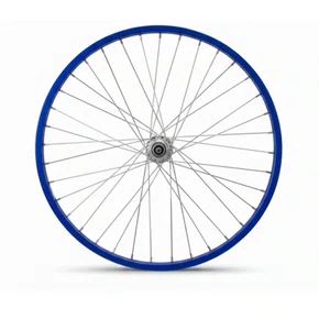 Roda Traseira Aro 20 De Aluminio Azul Cubo Esferado